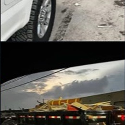 Seahawks Solutions transport trailer at sunset